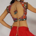 maroon traditional blouse