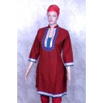 high neck yogpatch cotton kurti