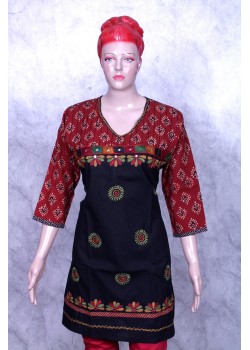 red-black kurti