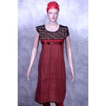 black-red kurti