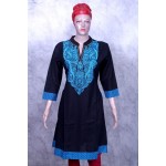 black-blue kurti