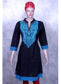 black-blue kurti