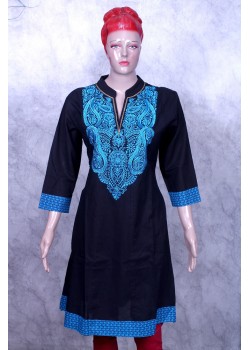 black-blue kurti