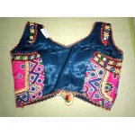 blue blousewith hand work